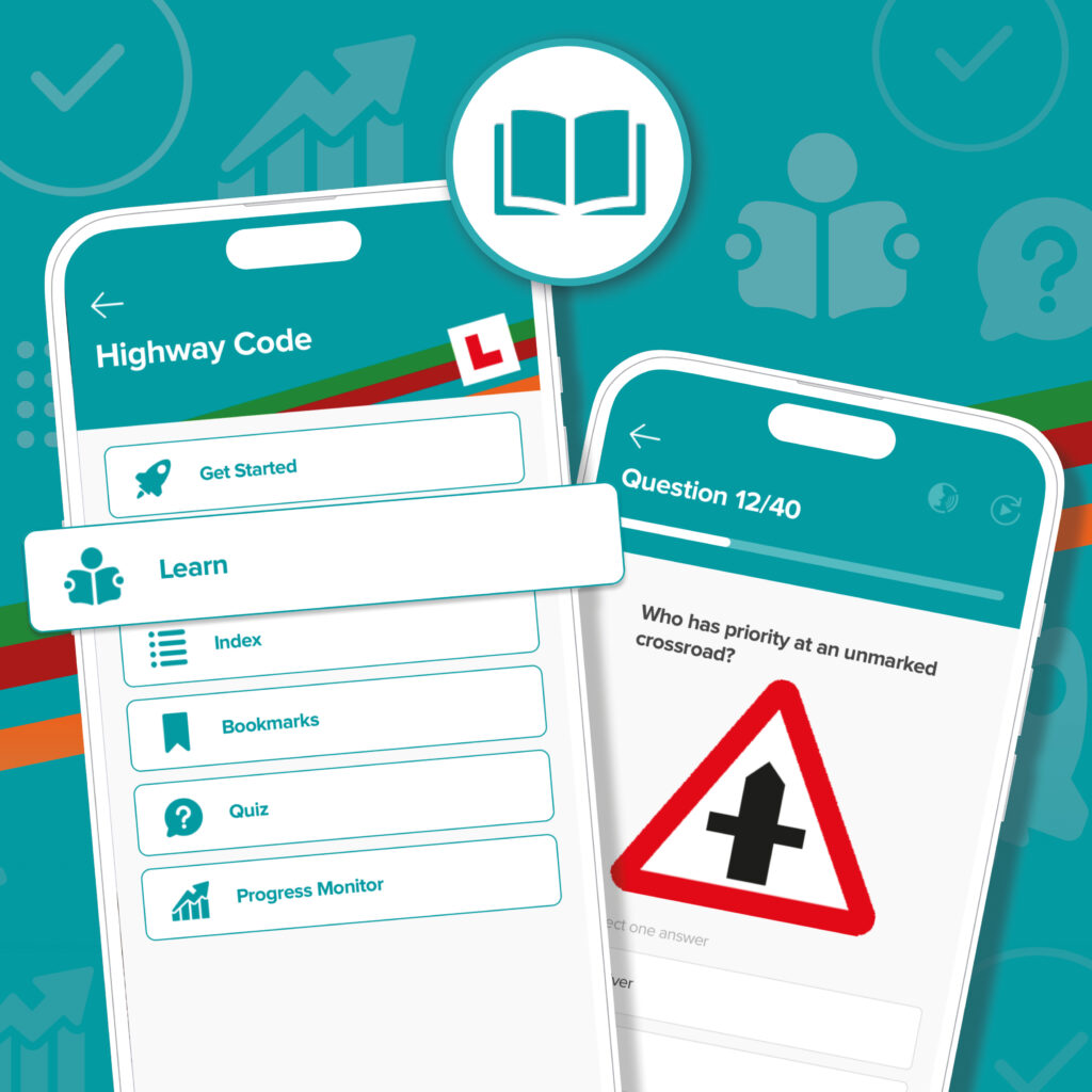 Illustration of the Highway Code update in the Theory Test 4in1 App